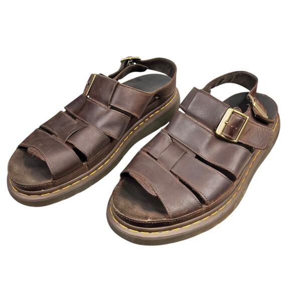 Dr. Marten’s Men’s Flash Brown Leather Fishermans Sandals Size US 13 main image 4